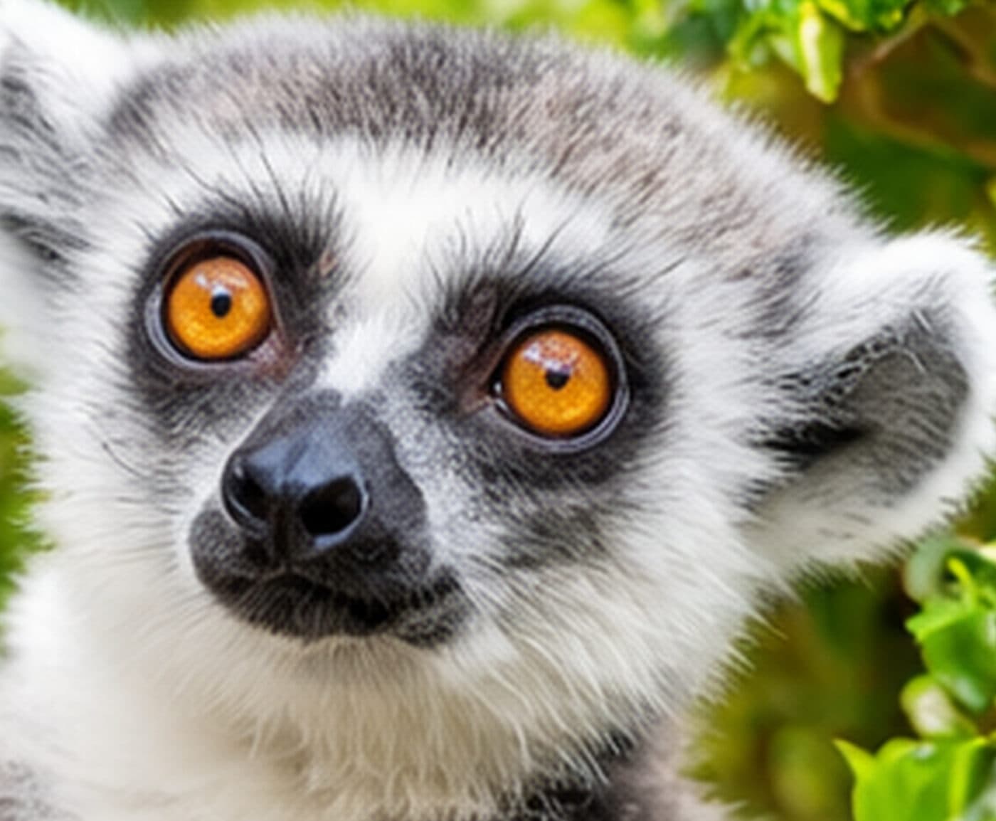 Lémurien catta aux yeux orangés, photographie SIFAKA Voyages